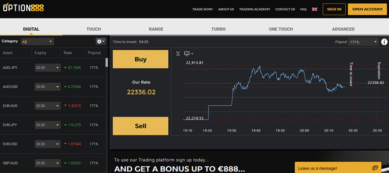 options888-handelsplattform